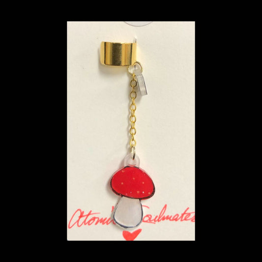 Amanita Muscaria/Fly Agaric Mushroom Ear Cuff