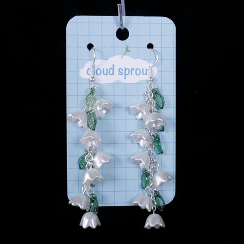 Lily of the Valley Earrings - White