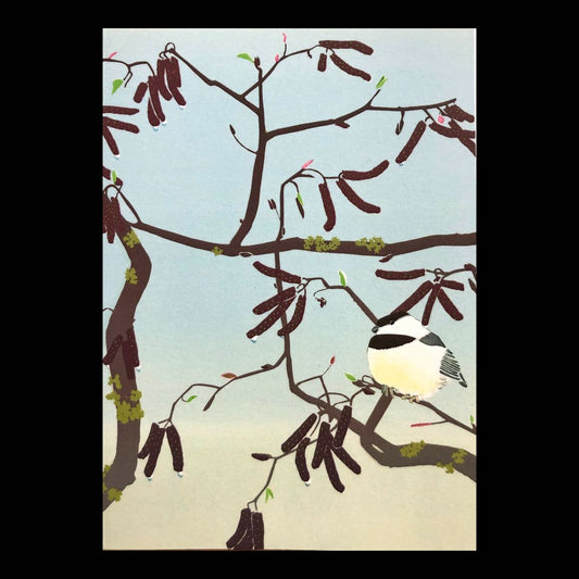 Alders and Chickadee Card