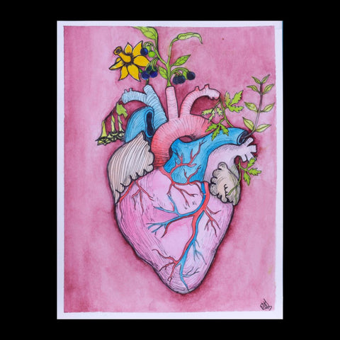 Heartstopper - watercolor on paper