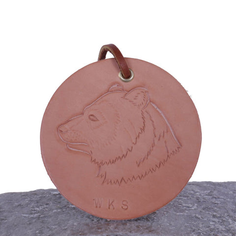 Leather Ornament - Bear