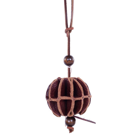 Leather Ornament - Seed Pod
