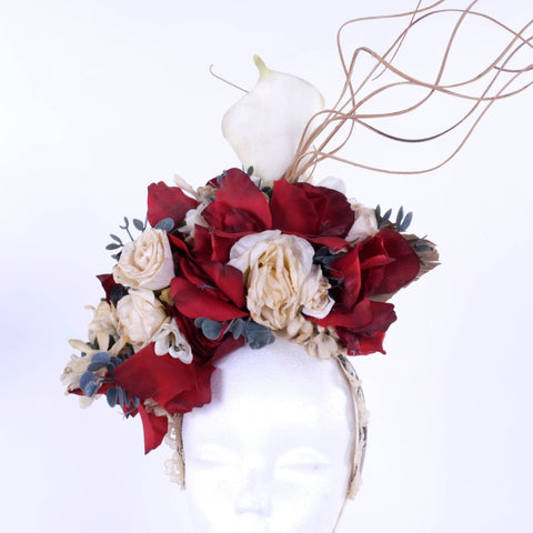 Asymmetrical Floral Headpiece