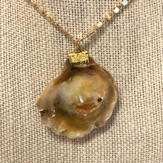 Natural - Oyster Shell Necklace