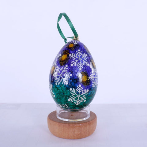 Snowflake Egg Ornament