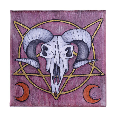 Ram #2 - watercolor on canvas