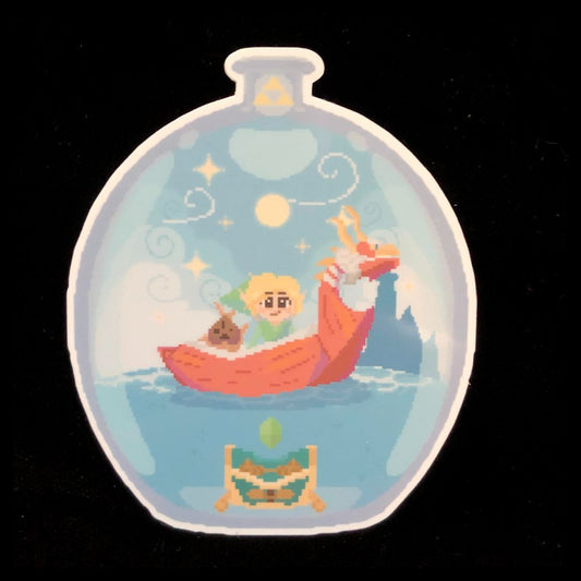 Boat Bottle Sticker