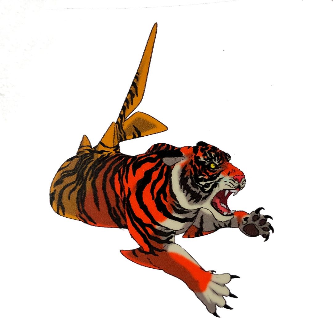 Tiger shark sticker