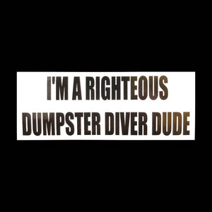 Dumpster Diver Dude Sticker