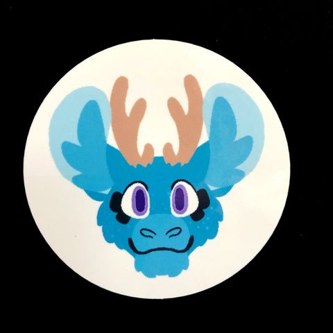 Blue Critter Sticker