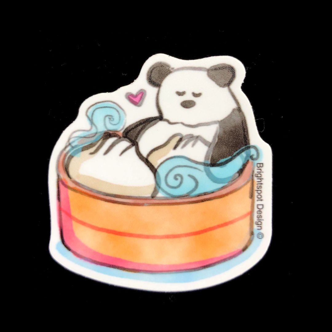 Panda Dumpling Sticker