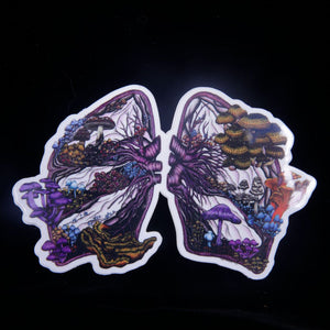 Mushroom Lungs Color Sticker