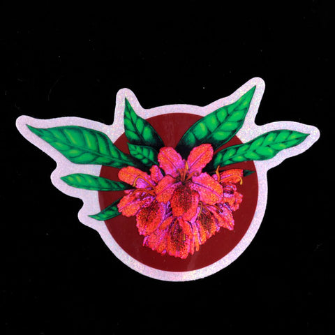 Sparkly Rhododendron Sticker