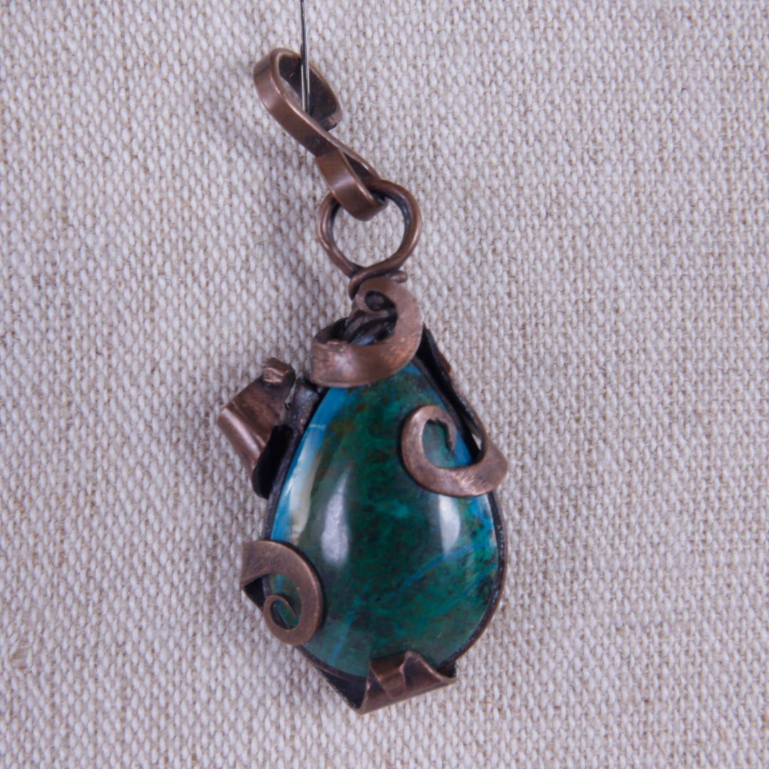 Wire Wrapped Stone Pendant