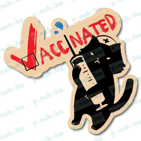 Vaccinate Cat Nurse Sticker