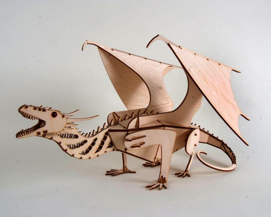 Wooden DIY Dragon Piggy Bank kit