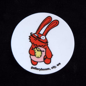 Boom Bunny Dali Sticker