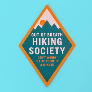 Out of Breath Hiking Society Magnet