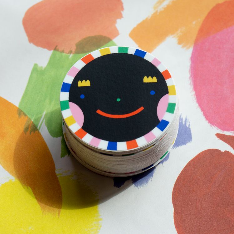 Rainbow Smiley Vinyl Sticker