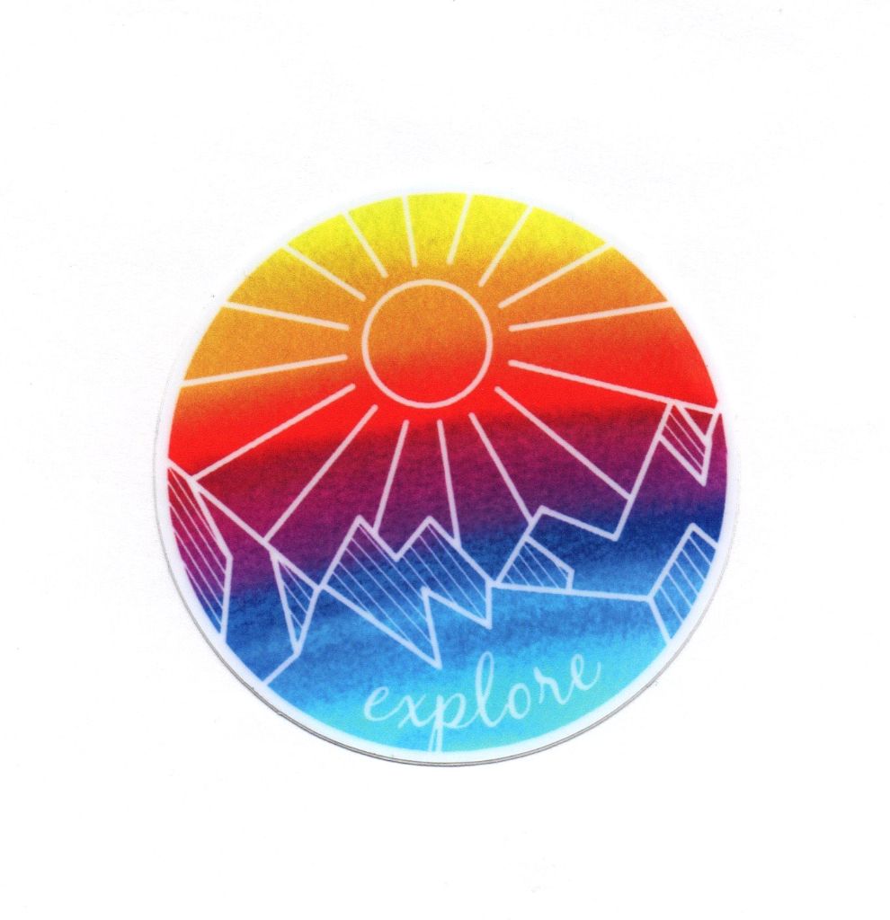 Explorative Sticker Explore Vinyl Sticker – Gallery Boom