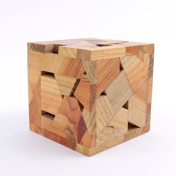 Wood Art Stand Cube