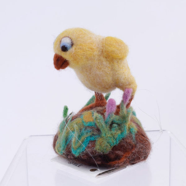 Baby Chick Needle Felted Wool Woolly One