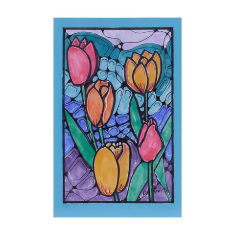 Spring Flowers 03 Neurographic Fine Art Card