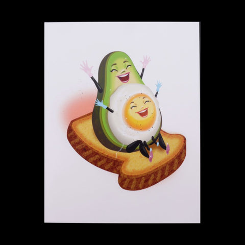 So Happy Together - Avocado Egg & Toast Greeting Card