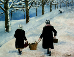 A Winter's Walk Fine Art Print