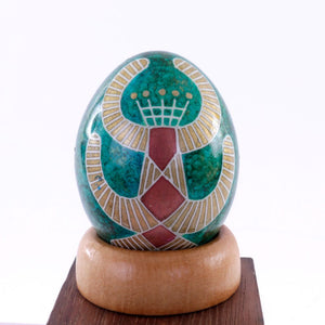 Pysanky Spirit Egg - Folk Art - Green