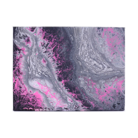 Boys Like Pink - Acrylic Pour on Canvas