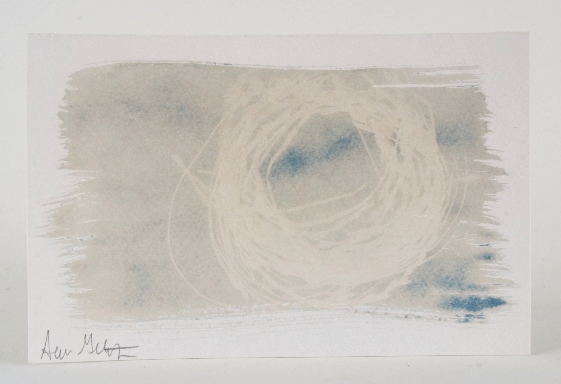 Cyanotype Abstract Print