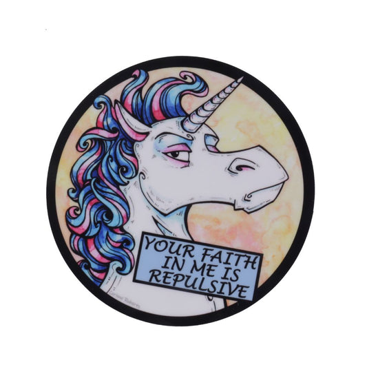 Repulsive Unicorn Sticker