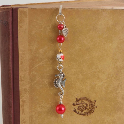 Metal Seahorse Bookmark