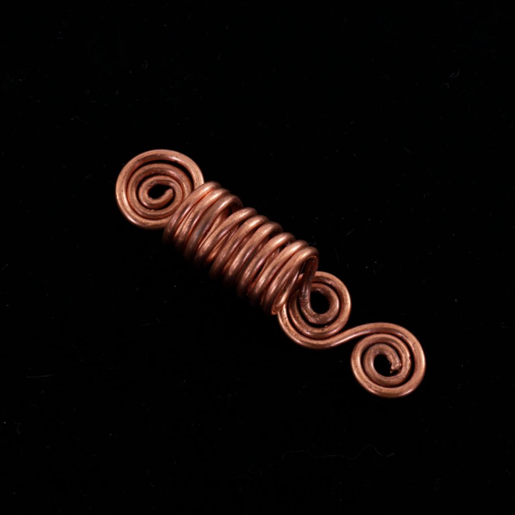 Spiral Copper Wire Hair Charm