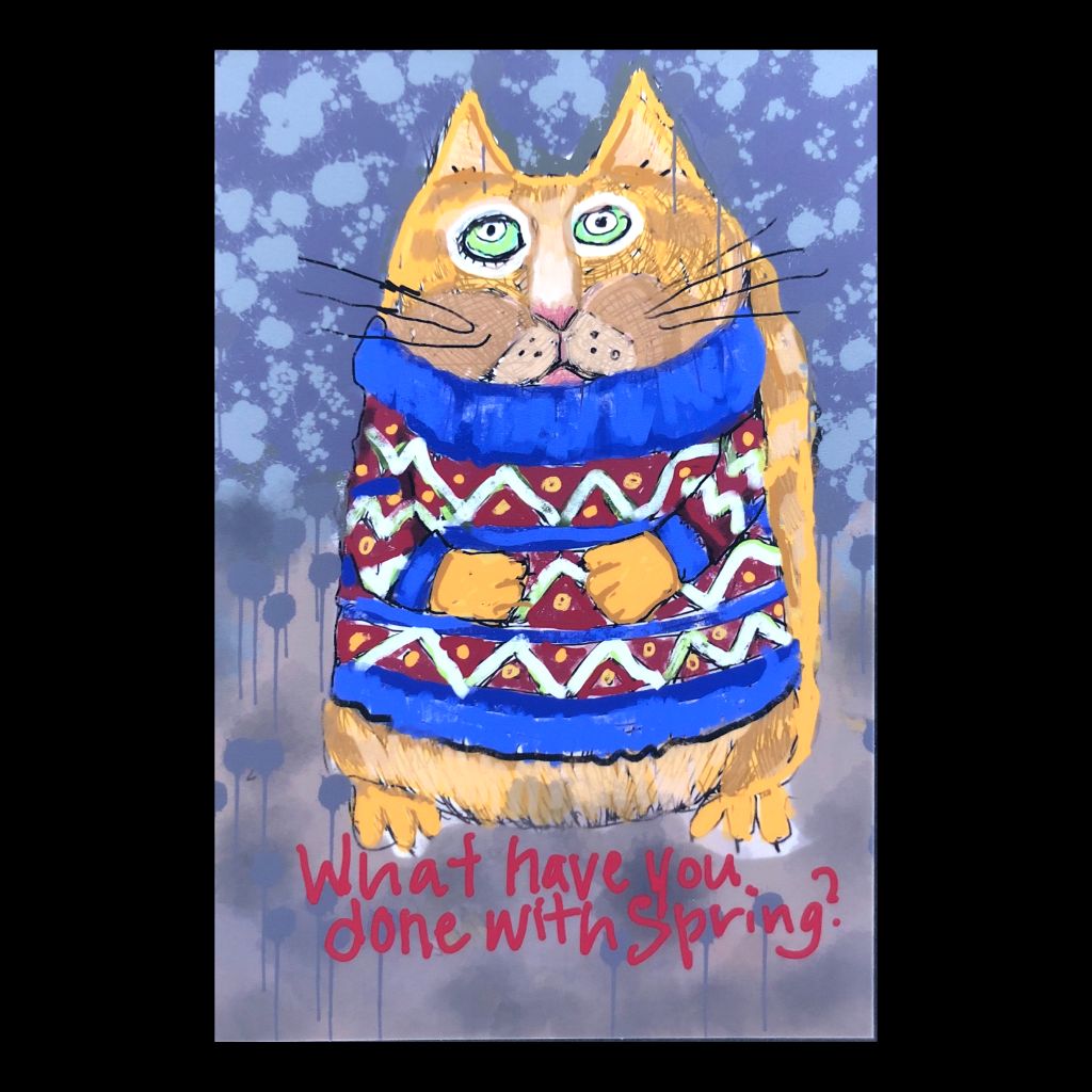 Missing Spring Cat - Postcard