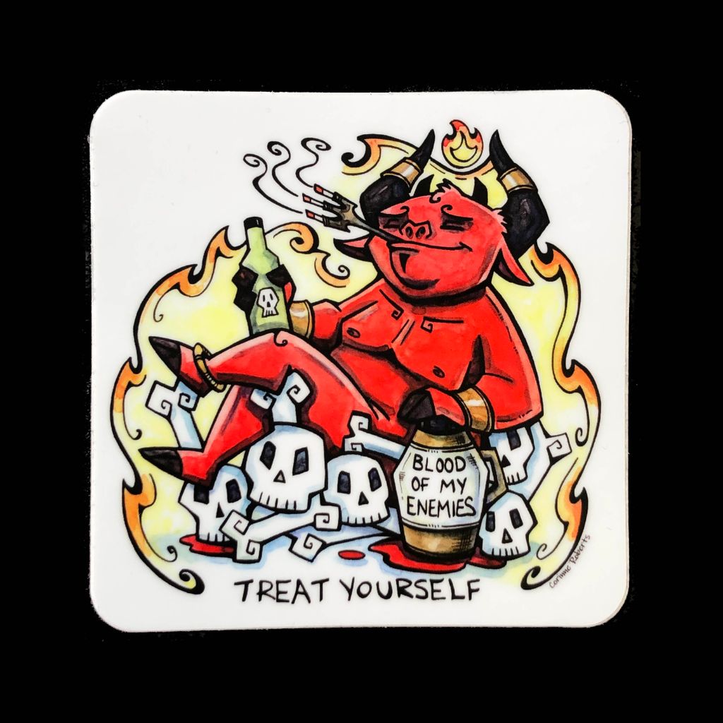 Treat Yourself Sticker