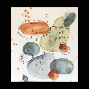 Thinking of You - Watercolor Card