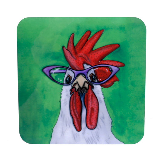 Ms. Cluck Coaster