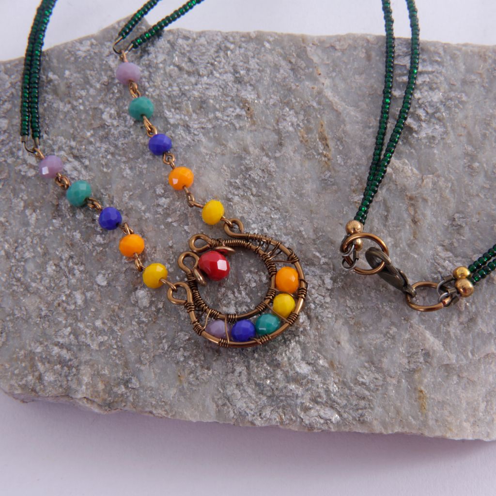 Beaded Chakra Pendant Necklace