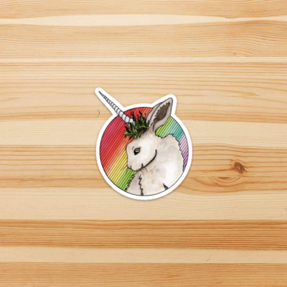 Bunnicorn Vinyl Sticker