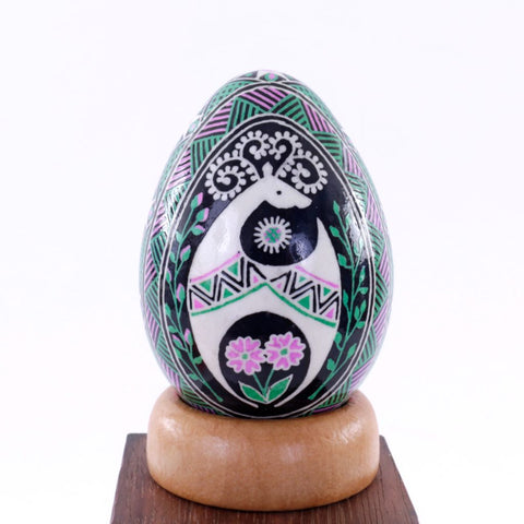 Pysanky Spirit Egg - Folk Art with Horse