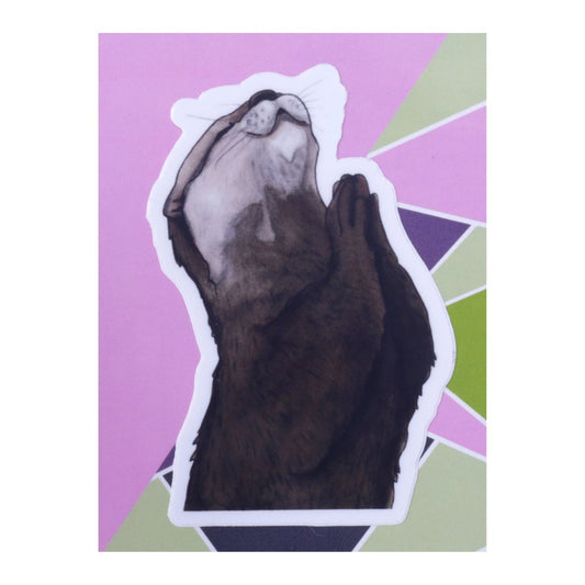 Thankful Otter Sticker