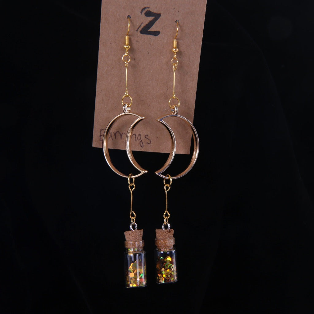 Moon Dust Dangle Earrings