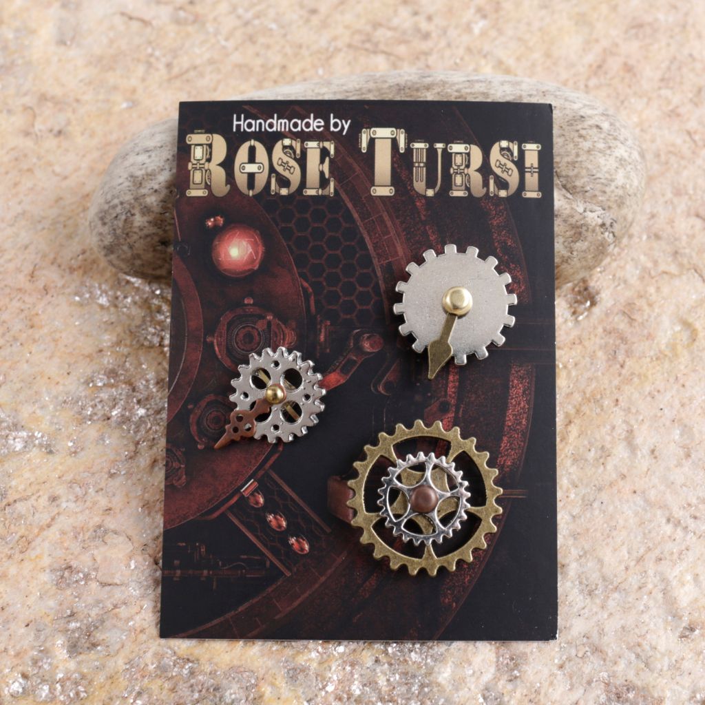 Steampunk Clockwork Scatter Pins