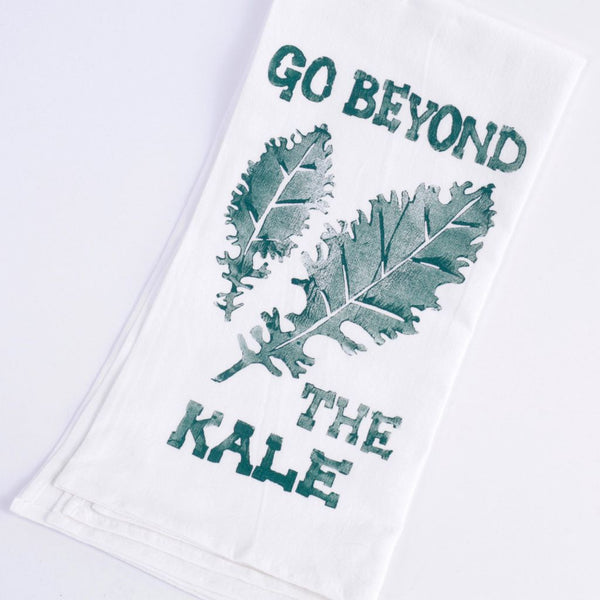 Beyond the Kale Hand Printed Dishtowel