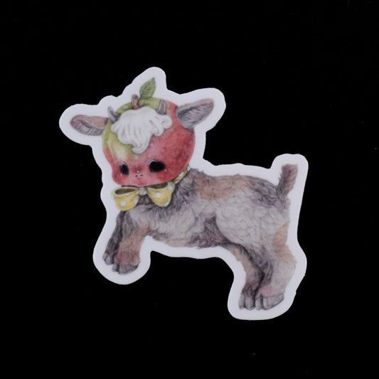 Crisp Apple Goat Vinyl Sticker