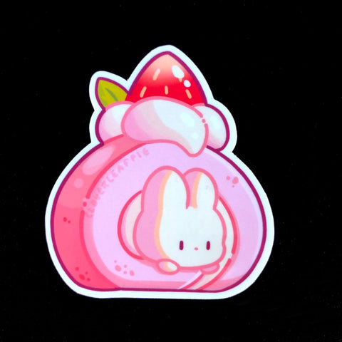 Roll Cake Bunny Sticker