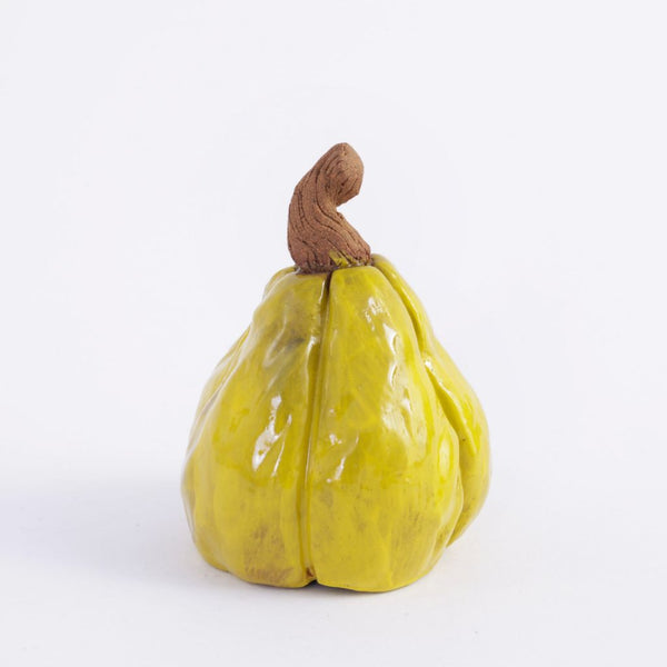 Yellow Ceramic Pumpkin / Gourd