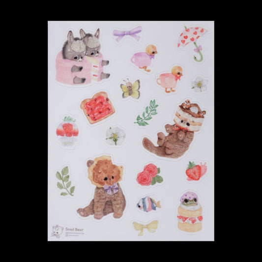 Summer Picnic Collection - Sticker Sheet of Creepycute Friends